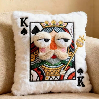 Almofada Decorativa Pop Art – Bordado Premium 3D com Relevo Tátil