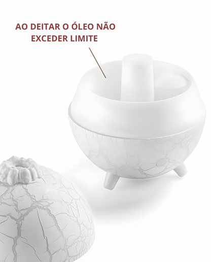 Difusor e Humidificador Ultrassónico Planeta de Fogo LED RGB – 200ml