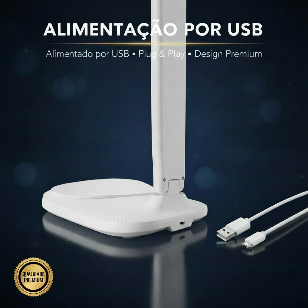 LumiForma Slim ® — Candeeiro Touch Recarregável