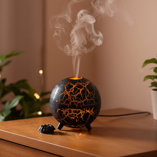 Difusor e Humidificador Ultrassónico Planeta de Fogo LED RGB – 200ml