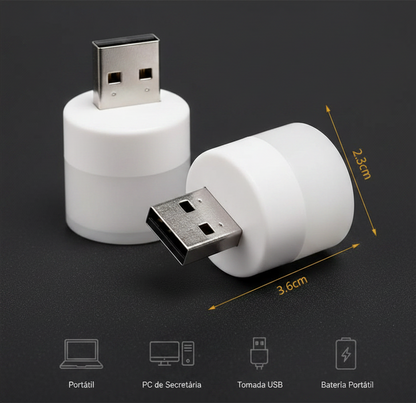 Mini Luz Noturna LED USB