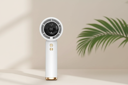 Ventilador com fundo planta minimalista
